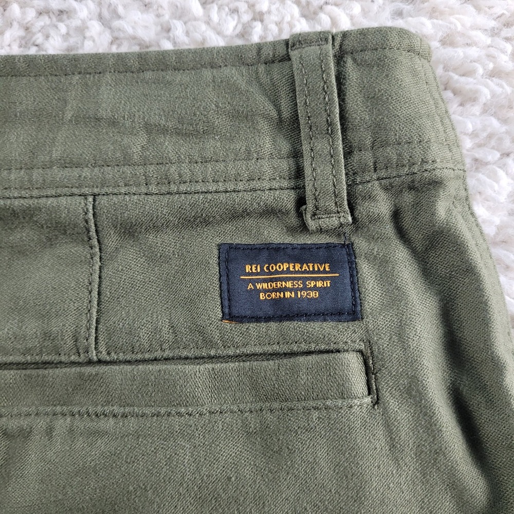 REI Co-op Trailsmith Pants Mens 38x32 Green Excellent Utility Hiking Outdoor - Picture 10 of 15